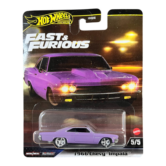 Original Hot Wheels Premium - 1966 Chevy Impala - Fast & Furious Edition (2025) HNW46 Mattel
