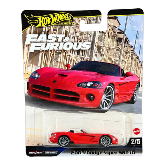 Original Hot Wheels Premium - '03 Dodge Viper SRT10 - Fast & Furious Edition (2025) HNW46 Mattel