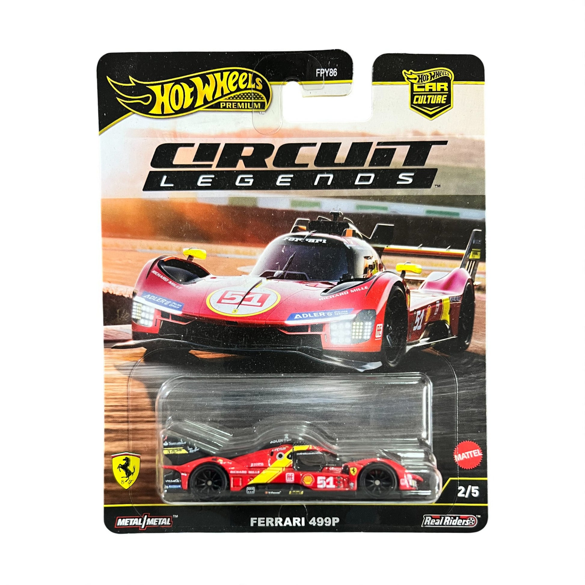 Hot Wheels Premium Car Culture - Ferrari 499P - Circuit Legends (FPY86) Mattel