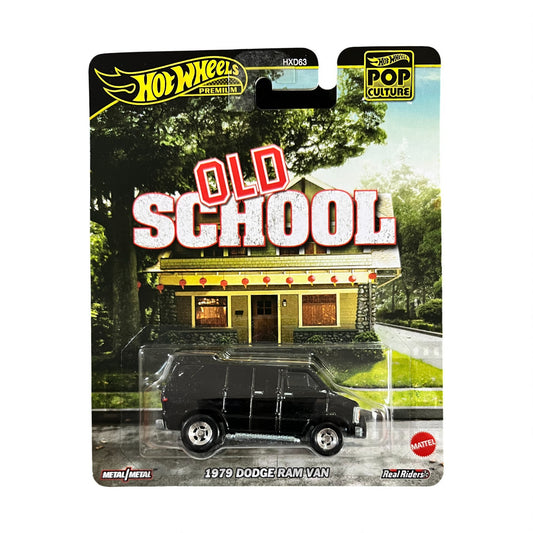Hot Wheels Premium Pop Culture - 1979 Dodge Ram Van - Old School - HXD63 Series Mattel