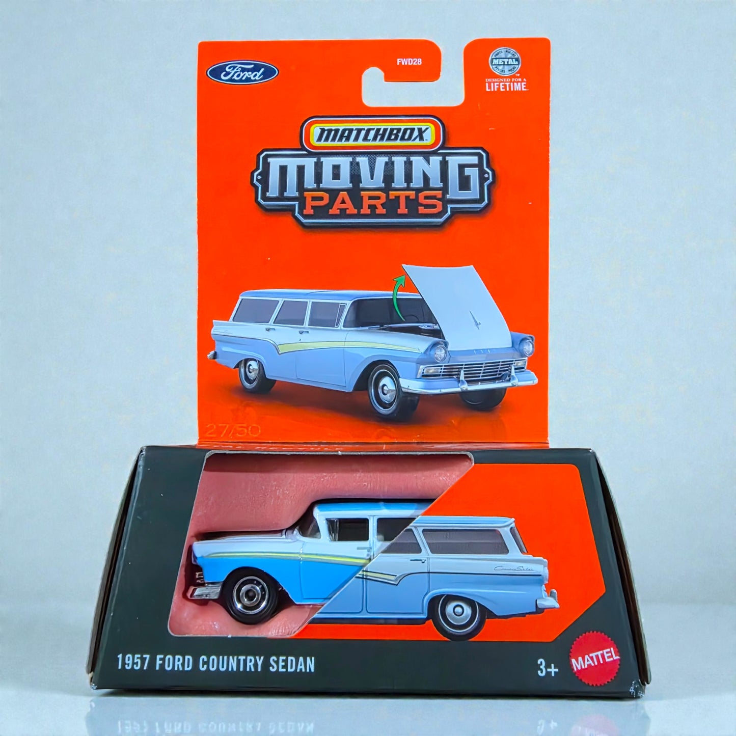 1957 Ford Country Sedan - Hot Wheels MatchBox Moving Parts (2025 Edition) FWD28 Series Mattel