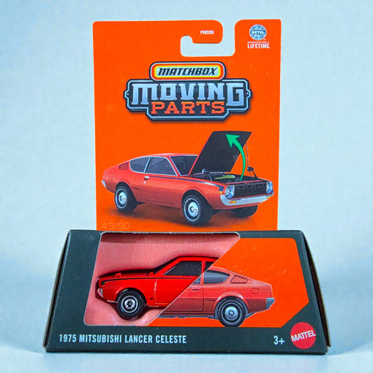 1975 Mitsubishi Lancer Celeste - Hot Wheels MatchBox Moving Parts (2025 Edition) FWD28 Series Mattel