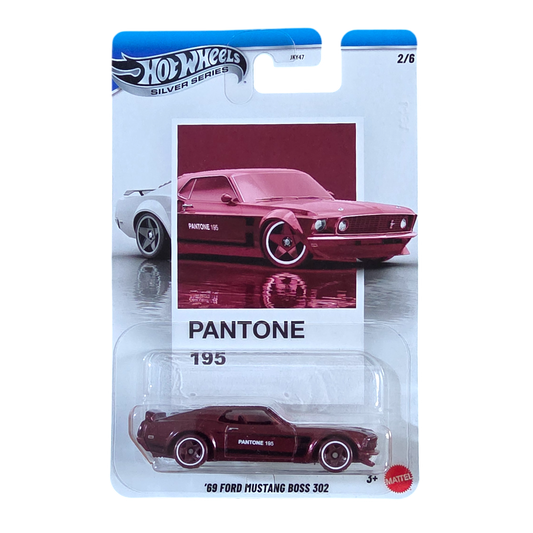 Hot Wheels Silver Series - '69 Ford Mustang Boss 302 - Pantone 195 Series - 2/6 - JKY47 Mattel