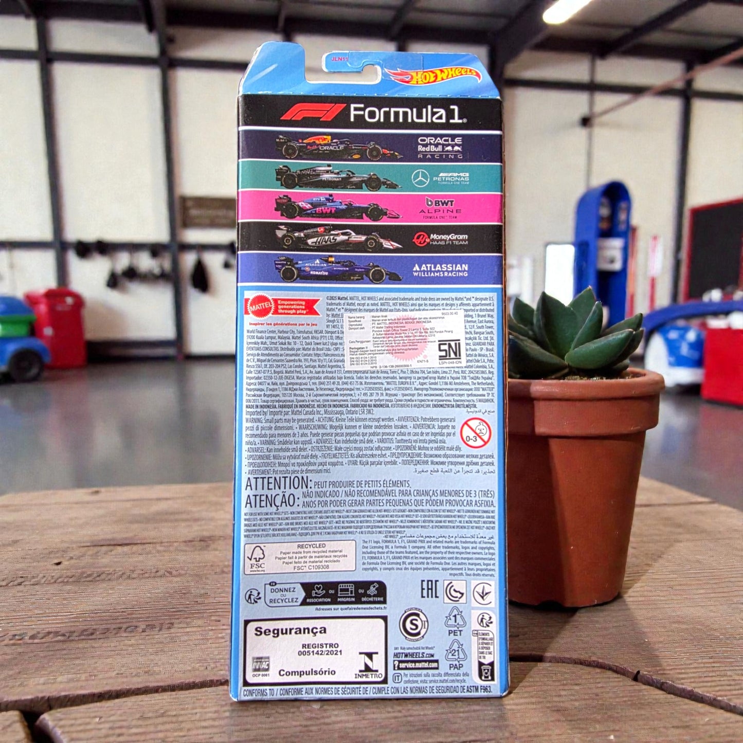 Hot Wheels Pack of 5 - Formula 1 - JLN11 Series - 2025 Edition - JA10C - IMPORTED Mattel