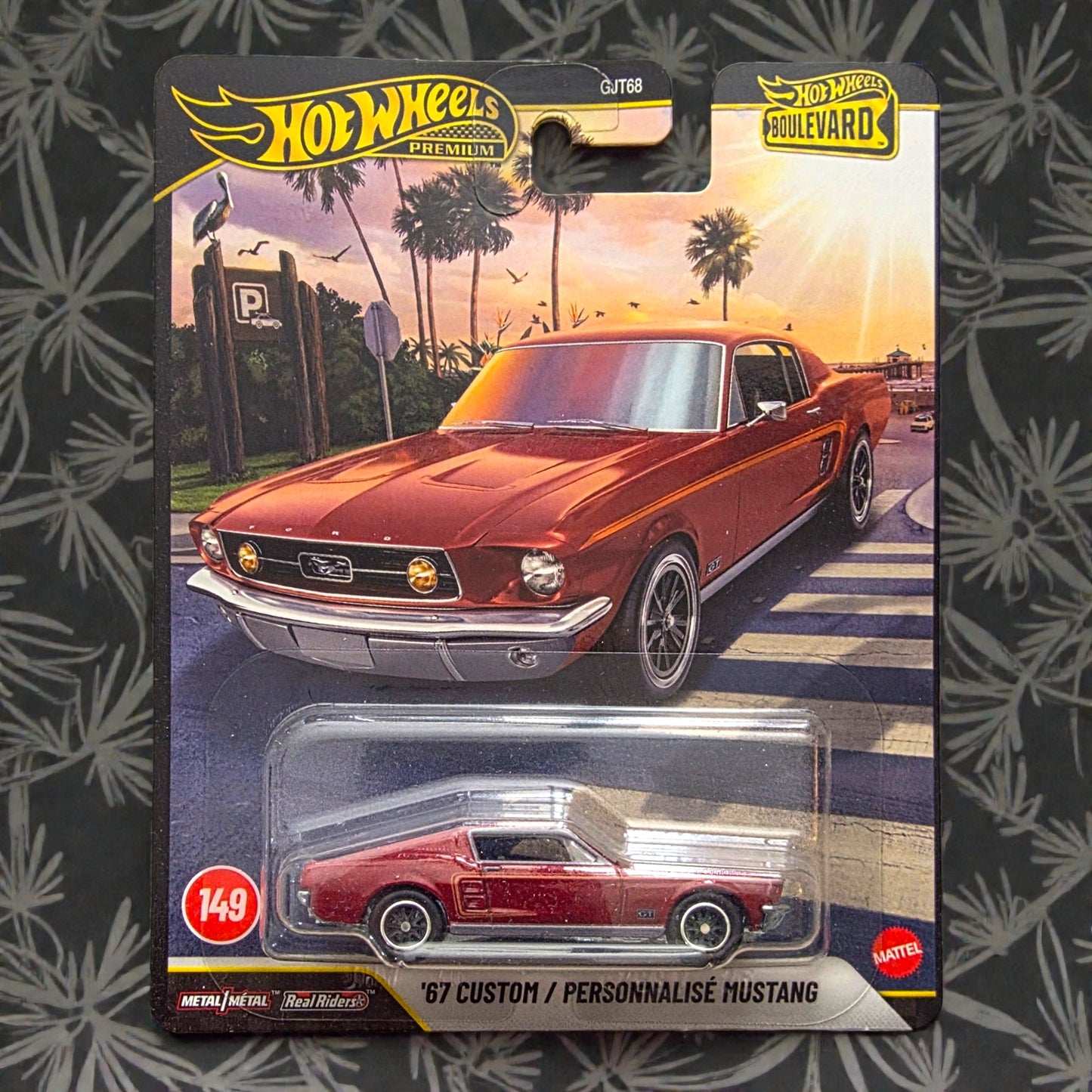 Hot Wheels Premium - '67 Custom Mustang - Boulevard - GJT68 Mattel