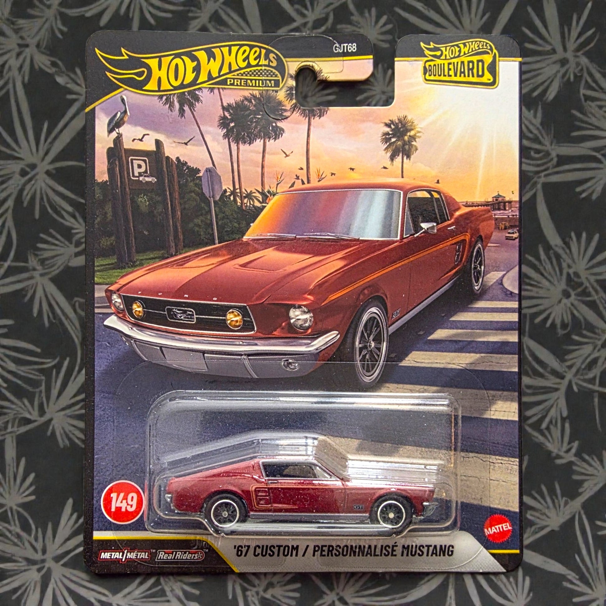 Hot Wheels Premium - '67 Custom Mustang - Boulevard - GJT68 Mattel