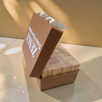 Zenga Truth & Dare Edition: Tower Stacking Jenga Blocks Game For Couples & Friends - 48 Blocks & Storage Box Sentosa