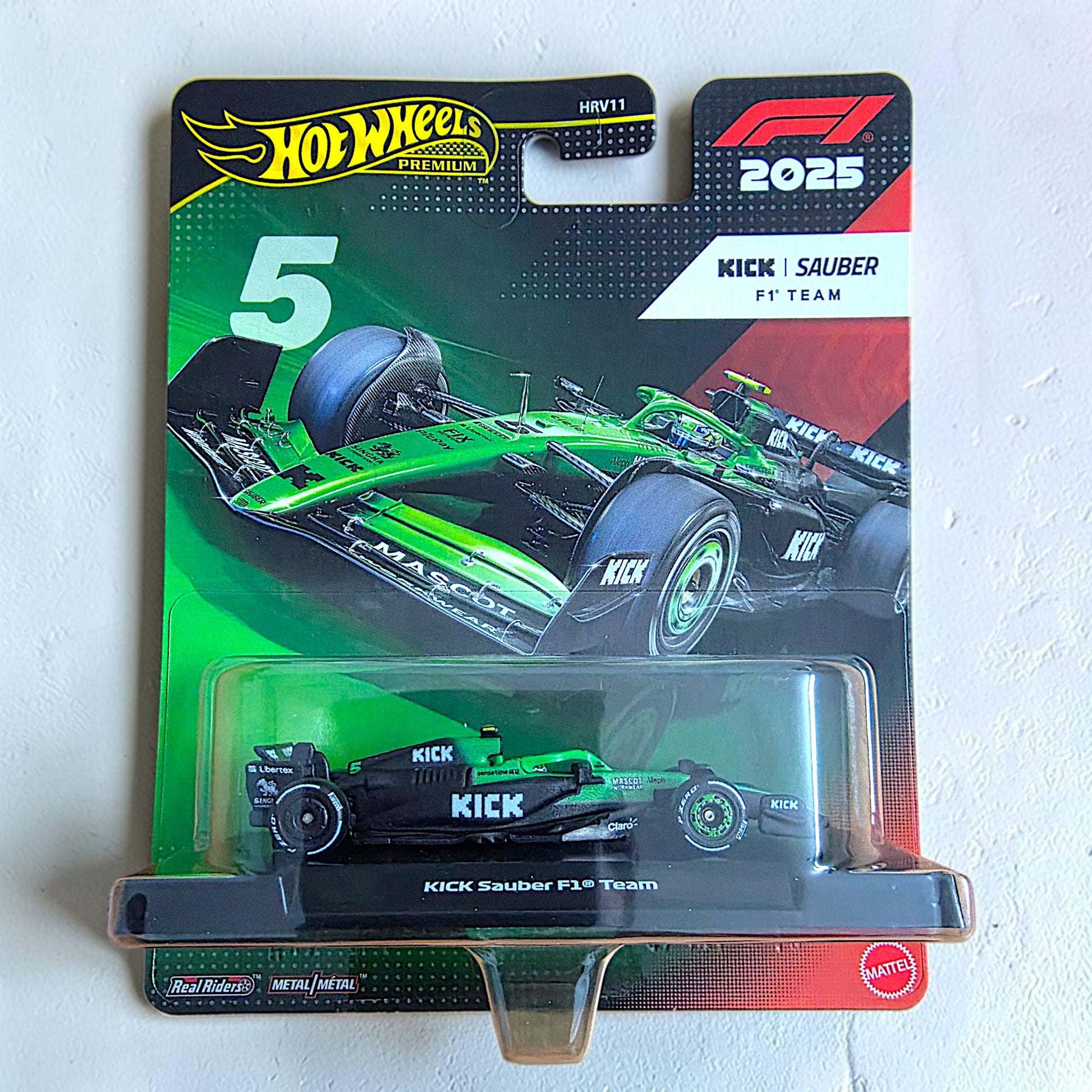 Hot Wheels Premium - Kick Sauber Formula 1 Team #5 - HRV11 - 2025 Edition Mattel