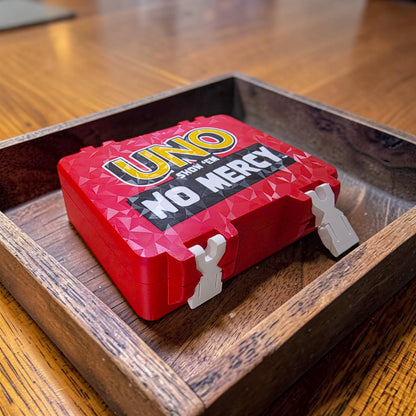 UNO Show ’Em No Mercy Storage Box - Multicolor Card Deck Organizer Case