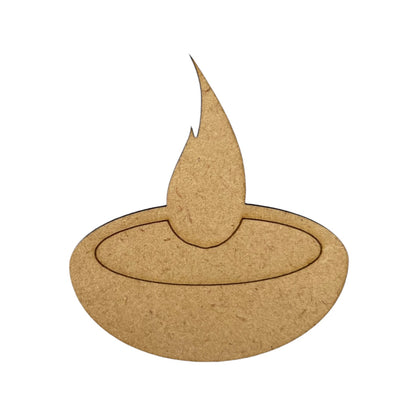 DIY Diwali Craft Decoration - Pine MDF Cut Outs, Set of 10. Shop Sentosa