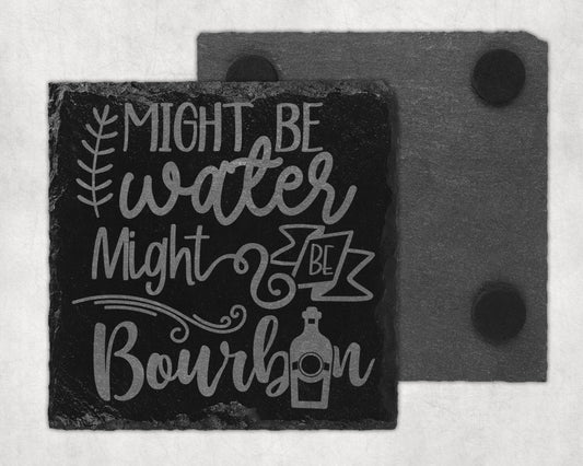 Bar Slate Coaster - Might Be Bourbon (Set of 4) (E30) Shop Sentosa