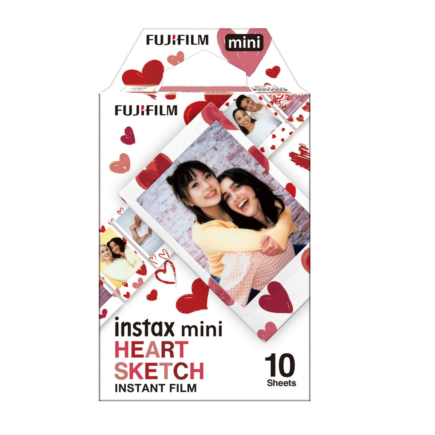 Fujifilm Instax Mini Heart Sketch Films (Refill) - 10 Sheets Pack Fujifilm