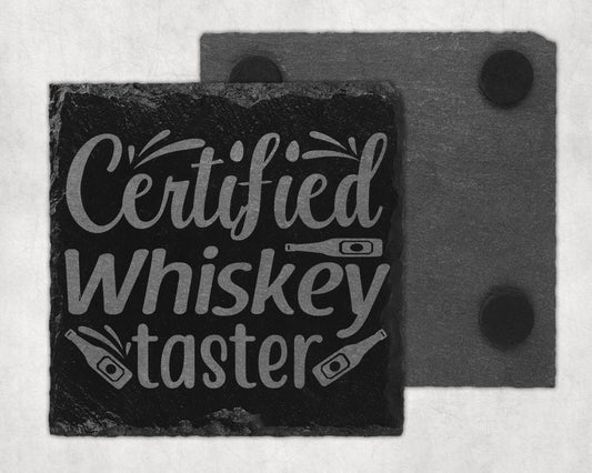 Bar Slate Coaster - Certified Whiskey Taster (Set of 4) (E48) Shop Sentosa