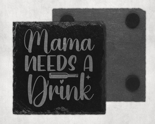 Bar Slate Coaster - Mama Needs A Drink (Set of 4) (E4) Shop Sentosa