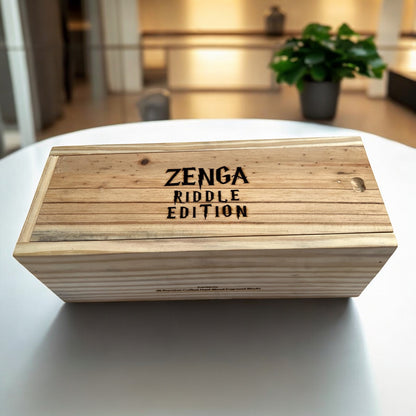 Jenga Riddle Edition Challenge Game For All Ages Sentosa
