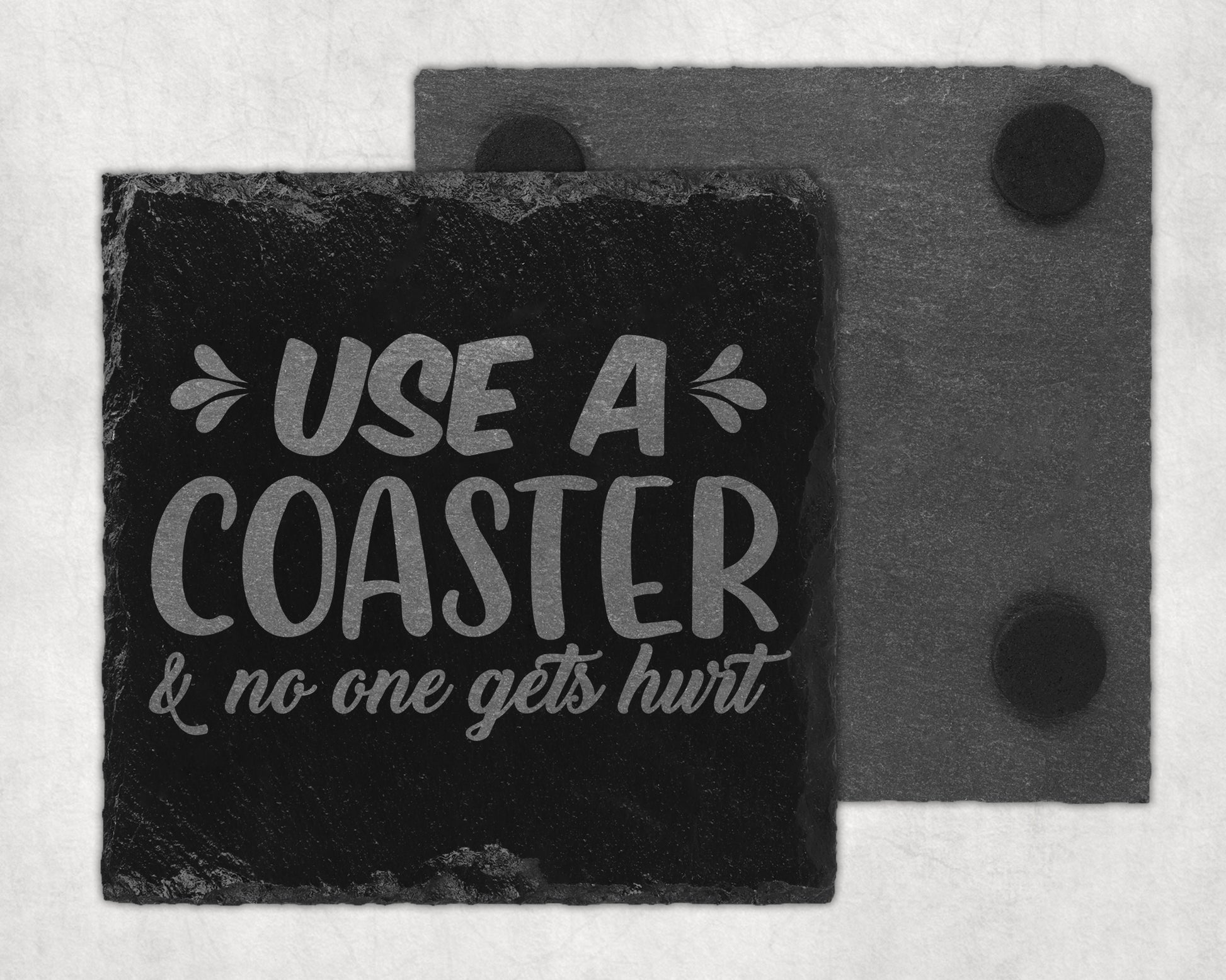 Bar Slate Coasters - Use A Coaster (Set of 4) (E61) Shop Sentosa