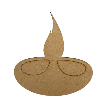 DIY Diwali Craft Decoration - Pine MDF Cut Outs, Set of 10. Shop Sentosa