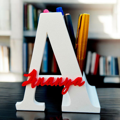 Customized Alphabet Pen Stand with Personalized Name - Premium High Quality Shop Sentosa