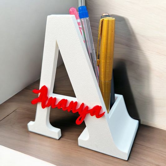 Customized Alphabet Pen Stand with Personalized Name - Premium High Quality Shop Sentosa