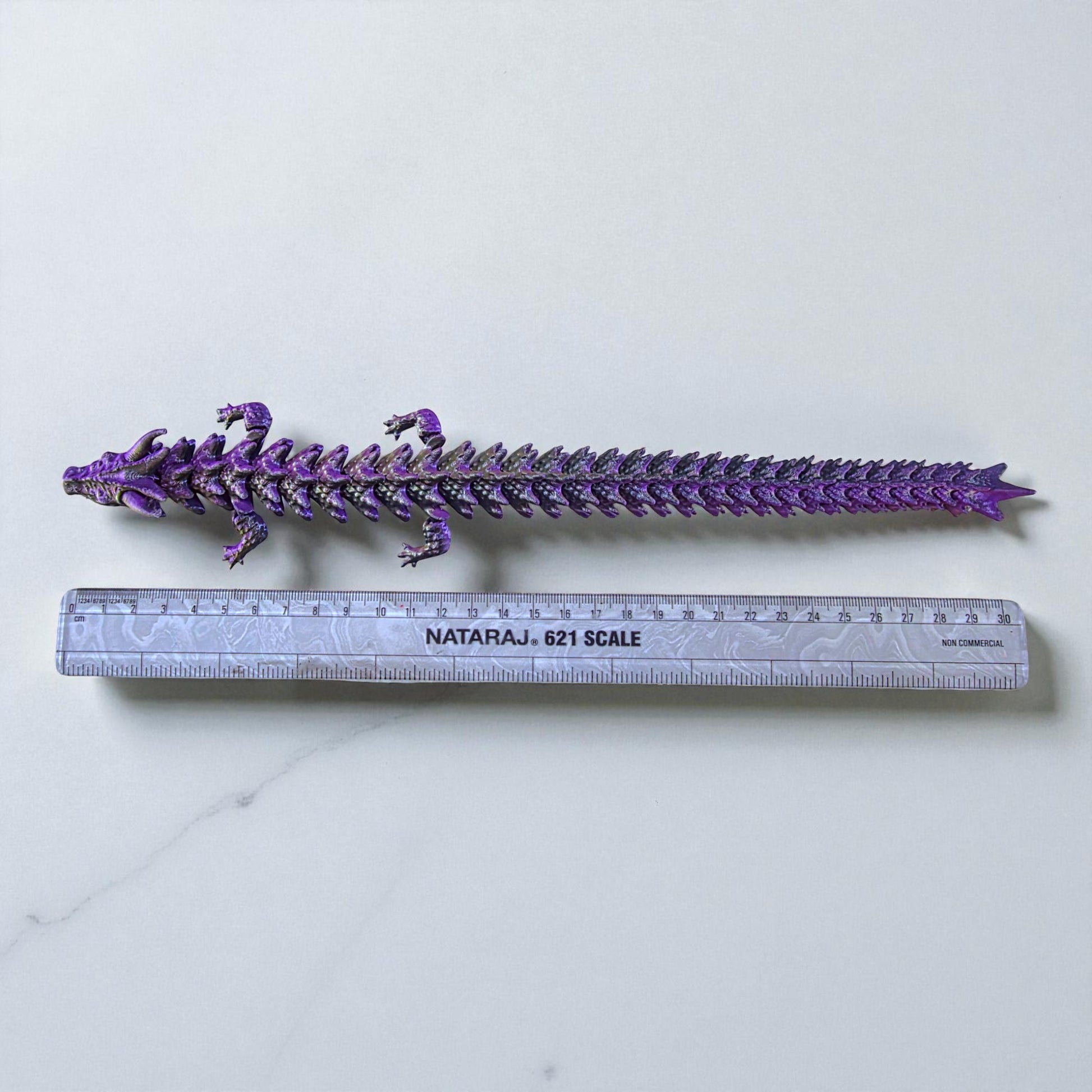 Articulated Dragon Figure - 32 cm Flexible Fantasy Fidget Toy with Color-Shifting Finish Sentosa