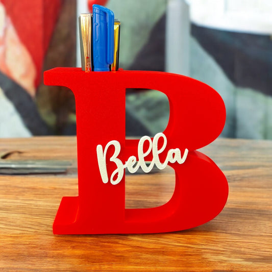 Customized Alphabet Pen Stand with Personalized Name - Premium High Quality Shop Sentosa