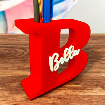 Customized Alphabet Pen Stand with Personalized Name - Premium High Quality Shop Sentosa