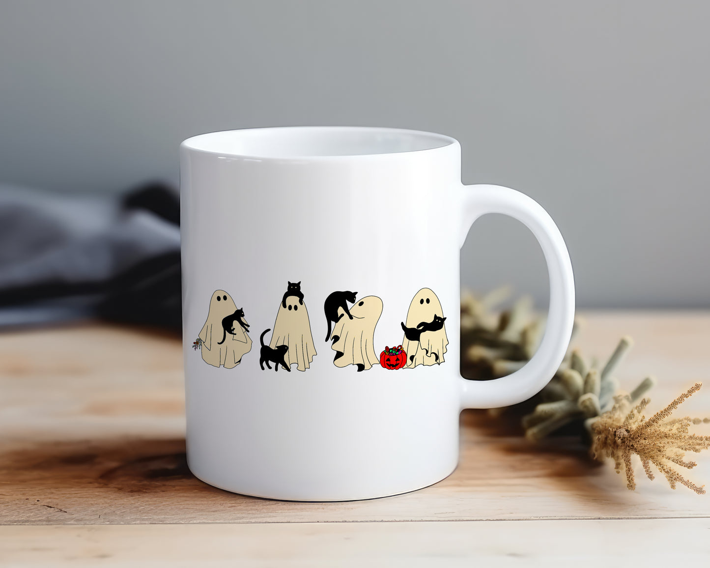 Cat Mom Ghost - Mug Shop Sentosa