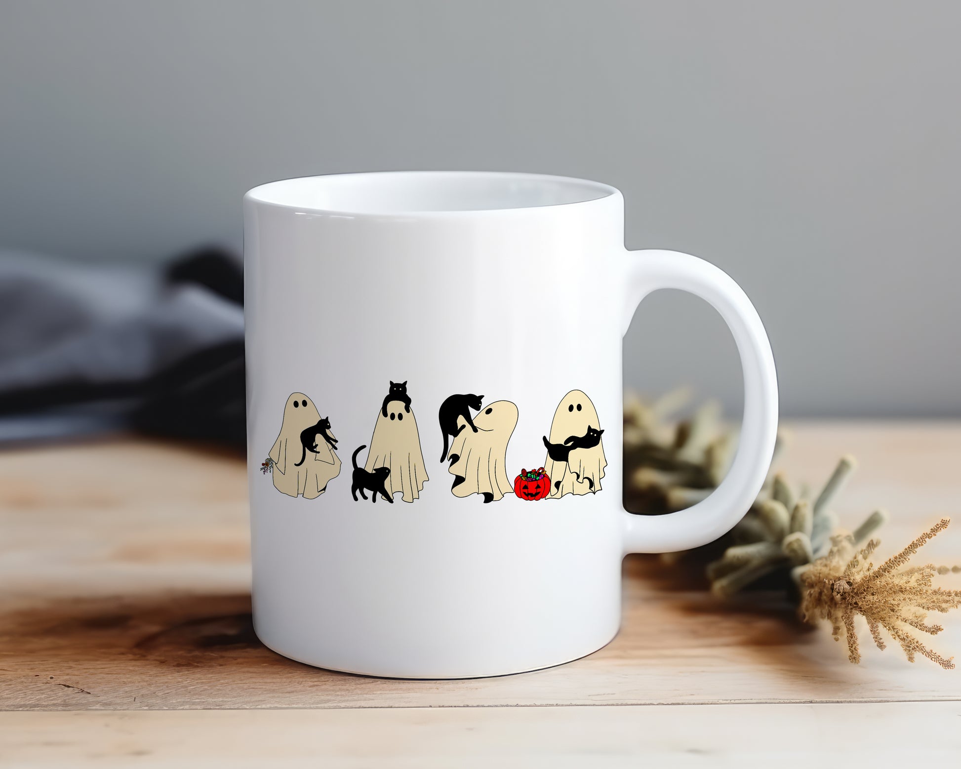 Cat Mom Ghost - Mug Shop Sentosa