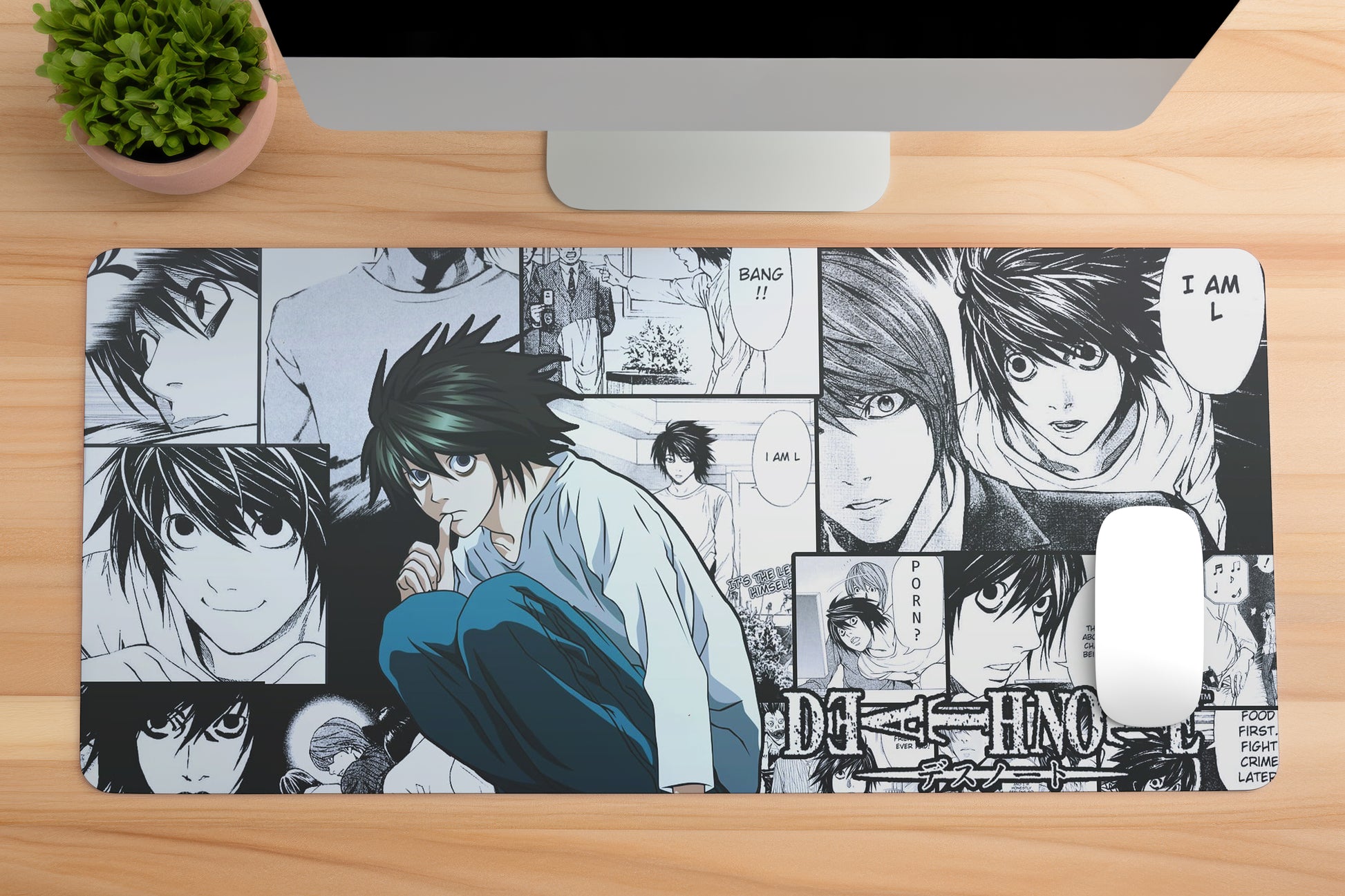 I Am L Death Note - Mouse Pad Shop Sentosa