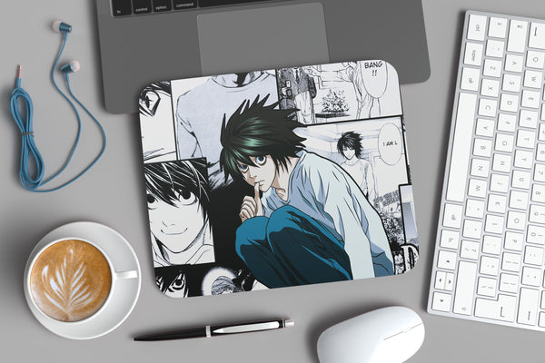 I Am L Deathnote Mouse Pad - Unique Designs | Shop Sentosa