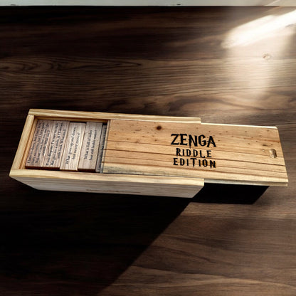 Jenga Riddle Edition Challenge Game For All Ages Sentosa