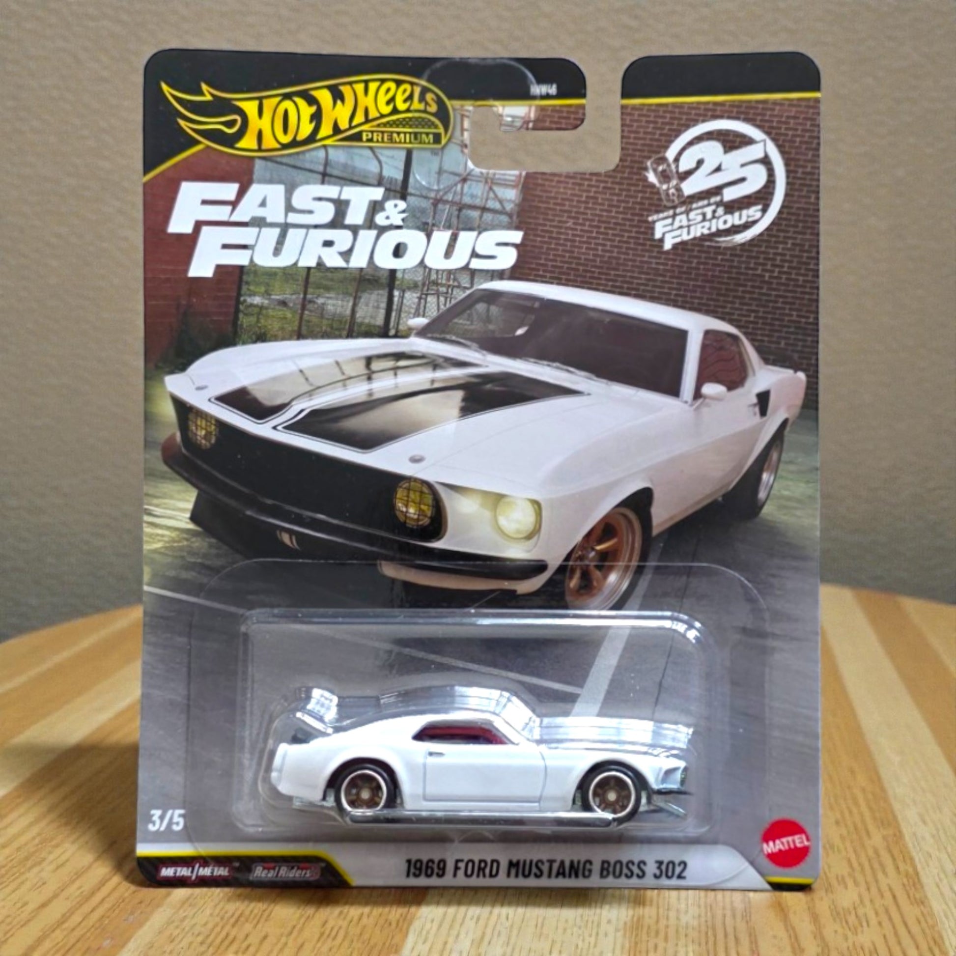 Hot Wheels Premium - 1969 Ford Mustang Boss 302 - Fast & Furious 25th Anniversary HNW46 IMPORTED Mattel