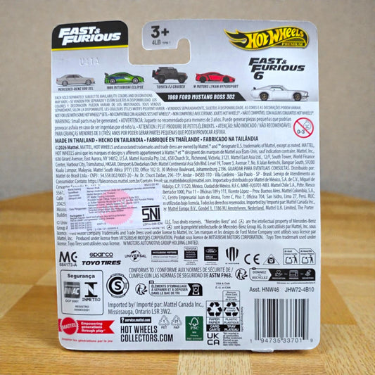 Hot Wheels Premium - 1969 Ford Mustang Boss 302 - Fast & Furious 25th Anniversary HNW46 IMPORTED Mattel