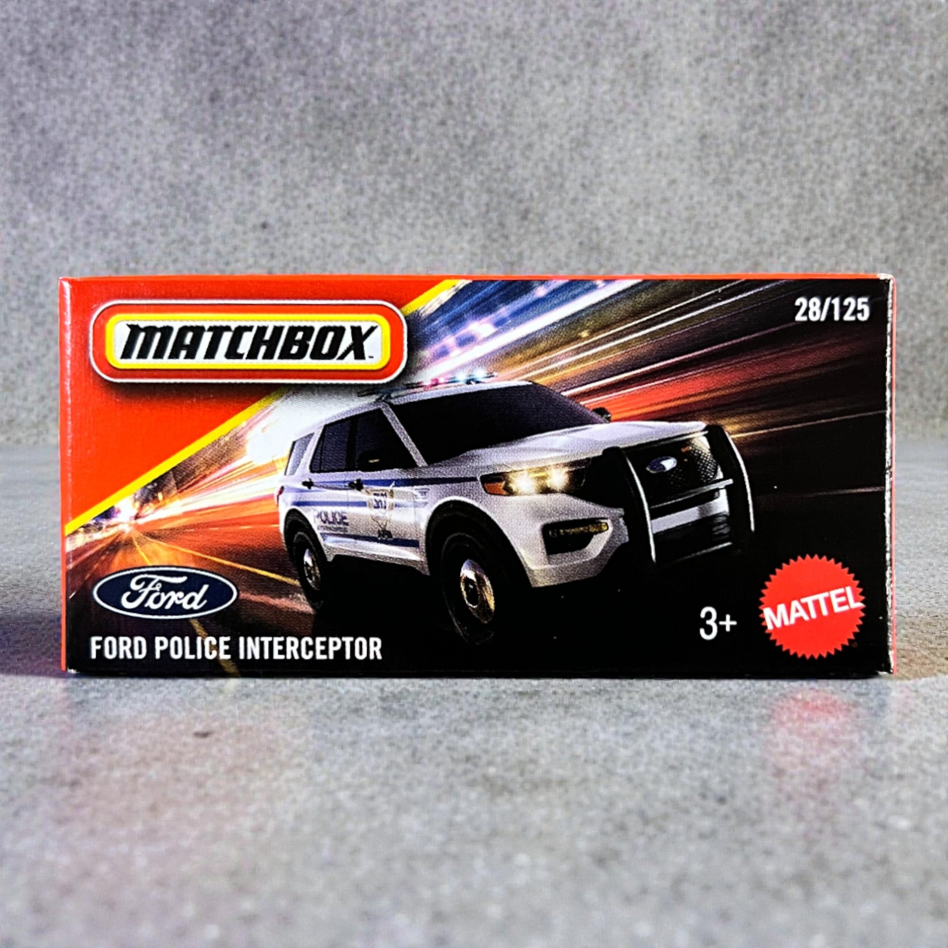Matchbox Power Grabs - Ford Police Interceptor - DNK70 - 28/125 Mattel
