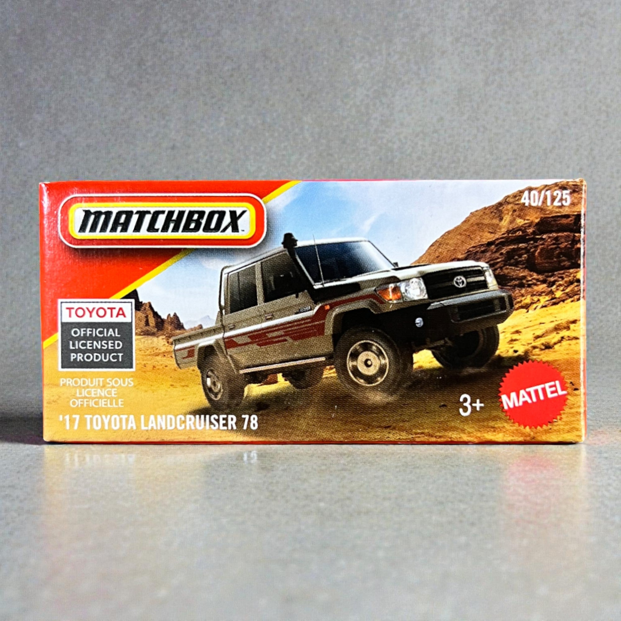 Matchbox Power Grabs - '17 Toyota Landcruiser 78 - DNK70 - 40/125