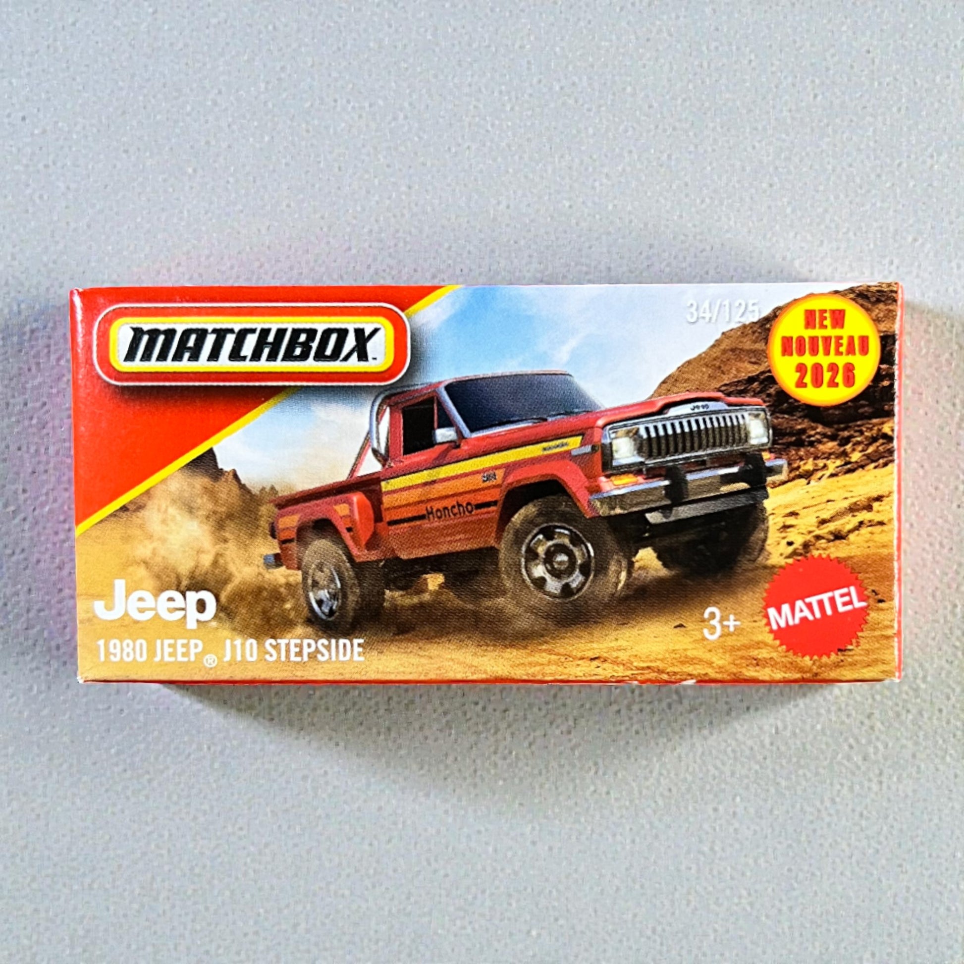 Matchbox Power Grabs - 1980 JEEP J10 Stepside - DNK70 - 34/125 Mattel