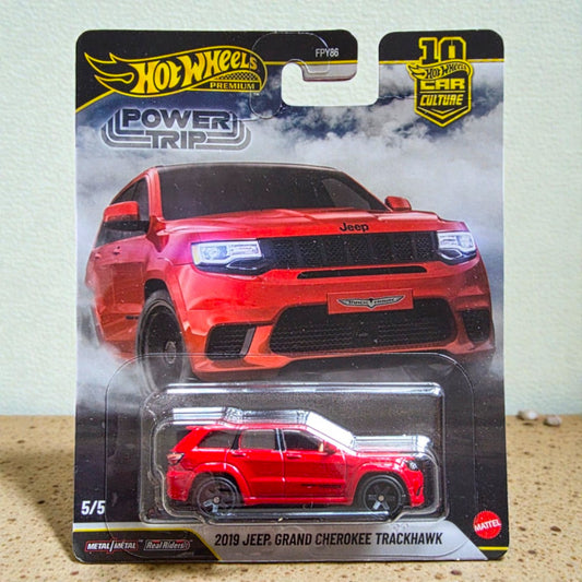 Hot Wheels Premium - 2019 JEEP Grand Cherokee Trackhawk - Power Trip Series - 5/5 - FPY86 - IMPORTED Mattel