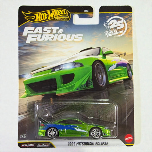 Hot Wheels Premium - 1995 Mitsubishi Eclipse - Fast & Furious 25th Anniversary - Chase - 1/5 - HNW46 IMPORTED Mattel