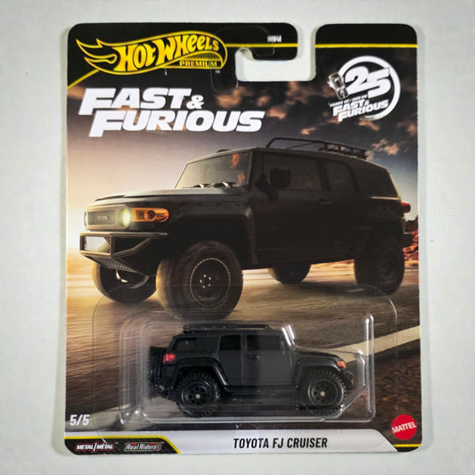 Hot Wheels Premium - Toyota FJ Cruiser - Fast & Furious 25th Anniversary - 5/5 - HNW46 IMPORTED Mattel