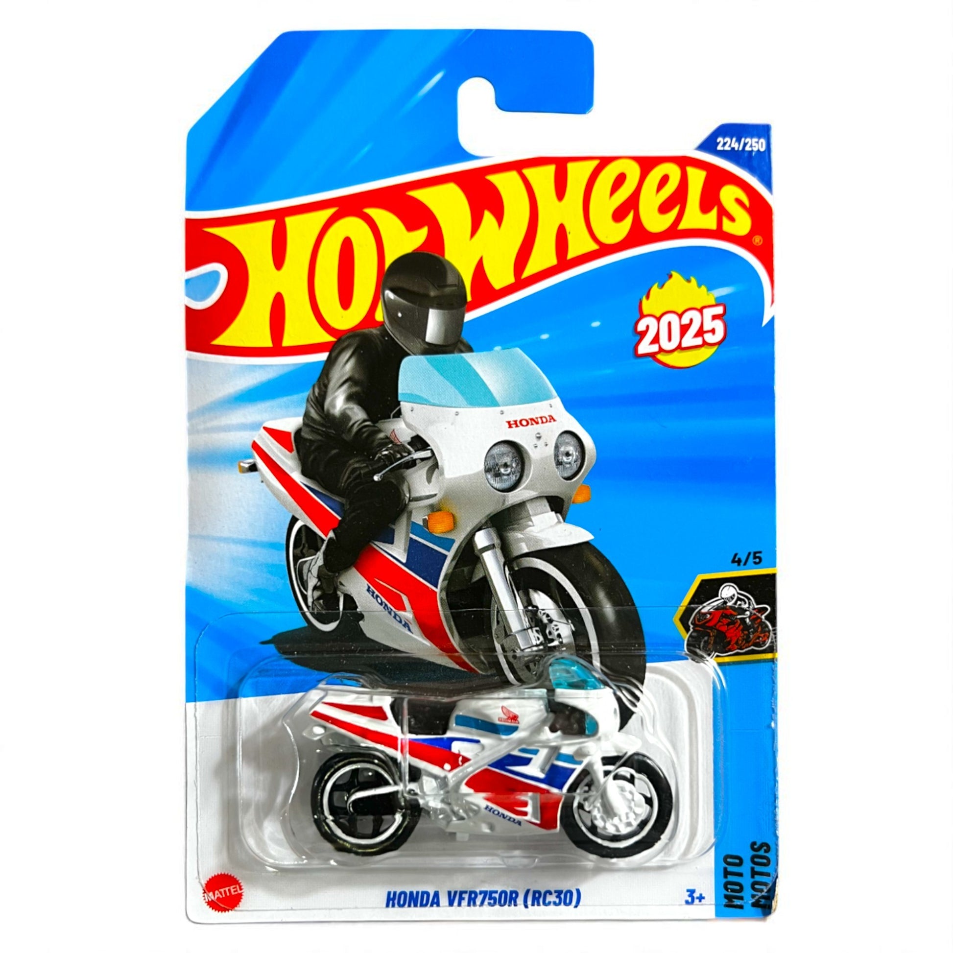 Hot Wheels N Case - Honda VFR750R - 224/250 - 2025 Edition - JBB65 N7C6 Series Mattel