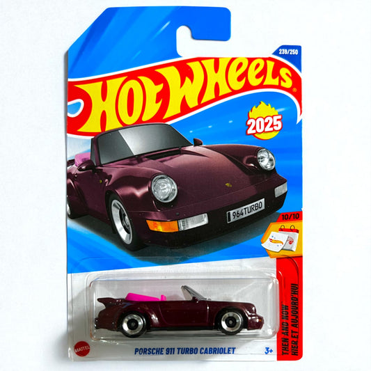 Hot Wheels N Case - Porsche 911 Turbo Cabriolet - 239/250 - 2025 Edition - JBB65 N7C6 Series Mattel