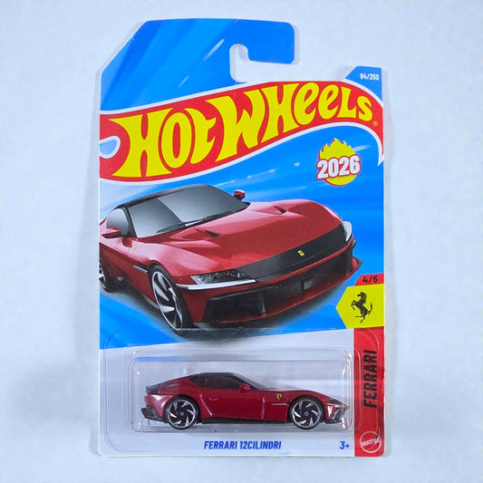 Hot Wheels E Case - Ferrari 12Cilindri - 94/250 - 2026 Edition Mattel