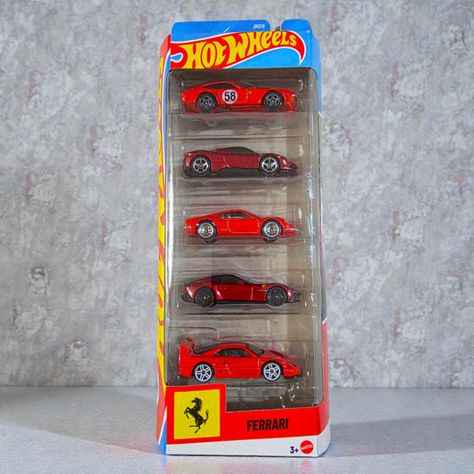 Hot Wheels Pack of 5 - Ferrari - JKG16 Series - 2026 Edition - JA10C Mattel