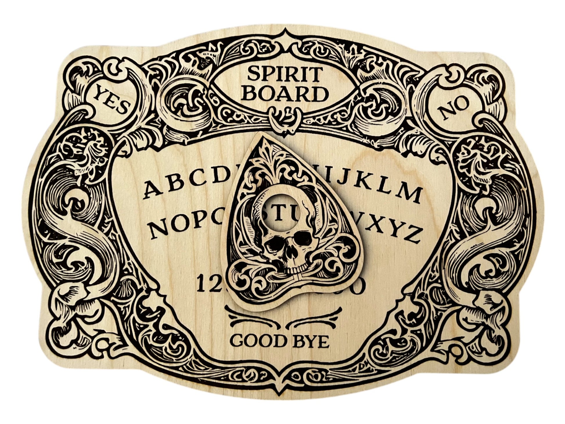 Ouija Board Set - Made On Birch Wood Shop Sentosa