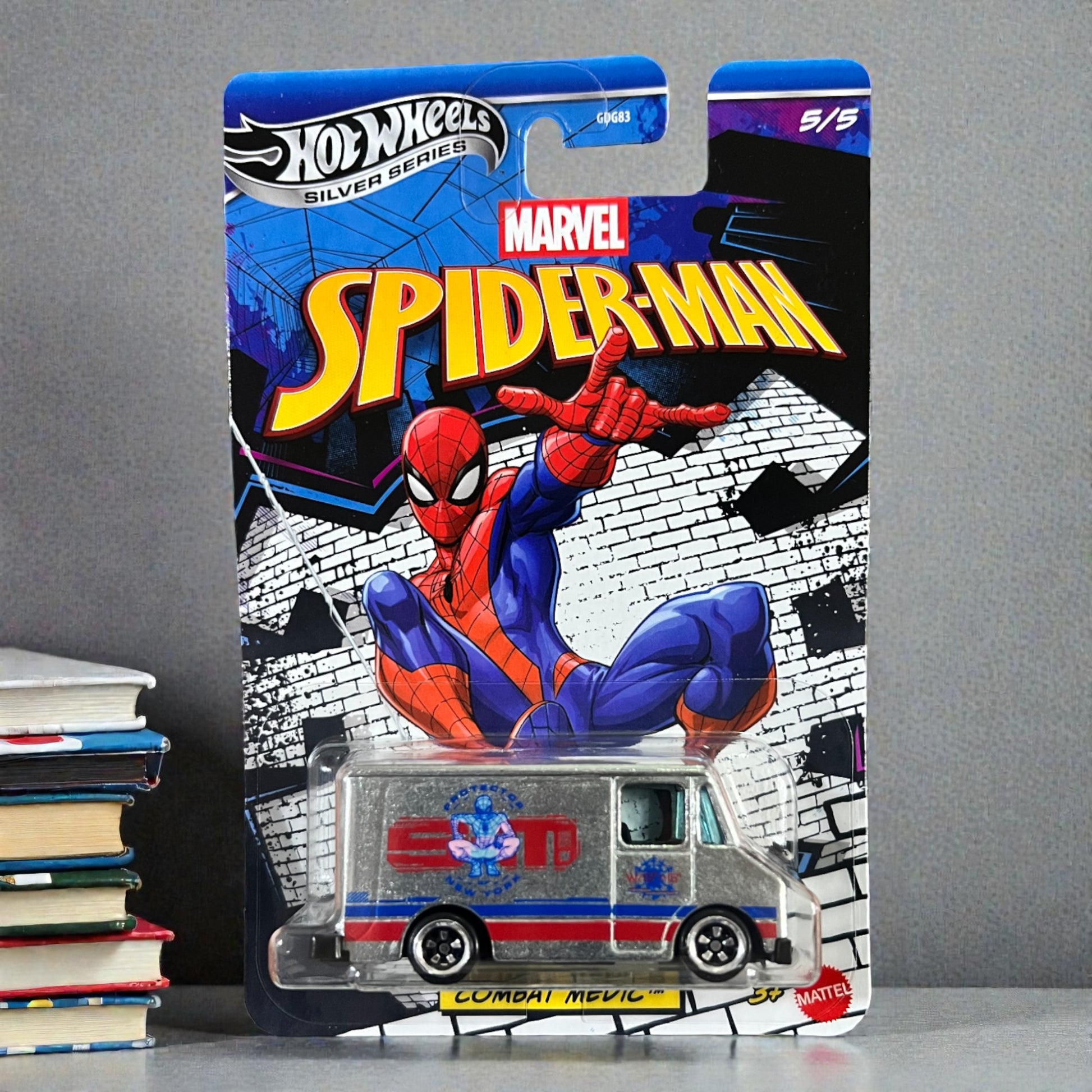 Hot Wheels Silver Series - Combat Medic - 5/5 - Marvel SpiderMan - GDG83 Mattel