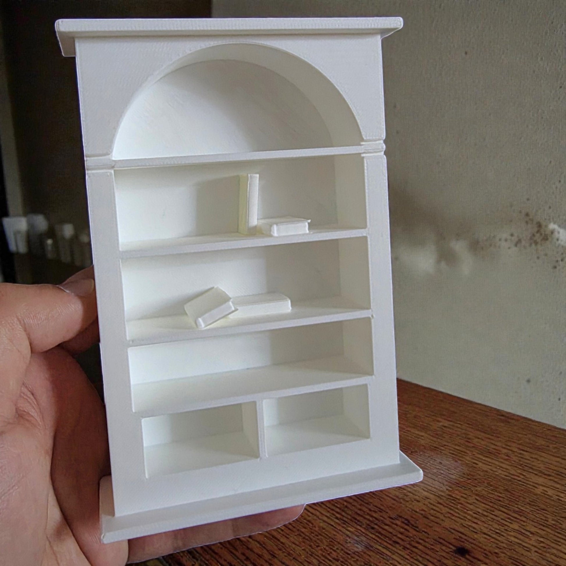 Miniature Bookshelf Model - Diorama & Dollhouse Display Shelf Sentosa