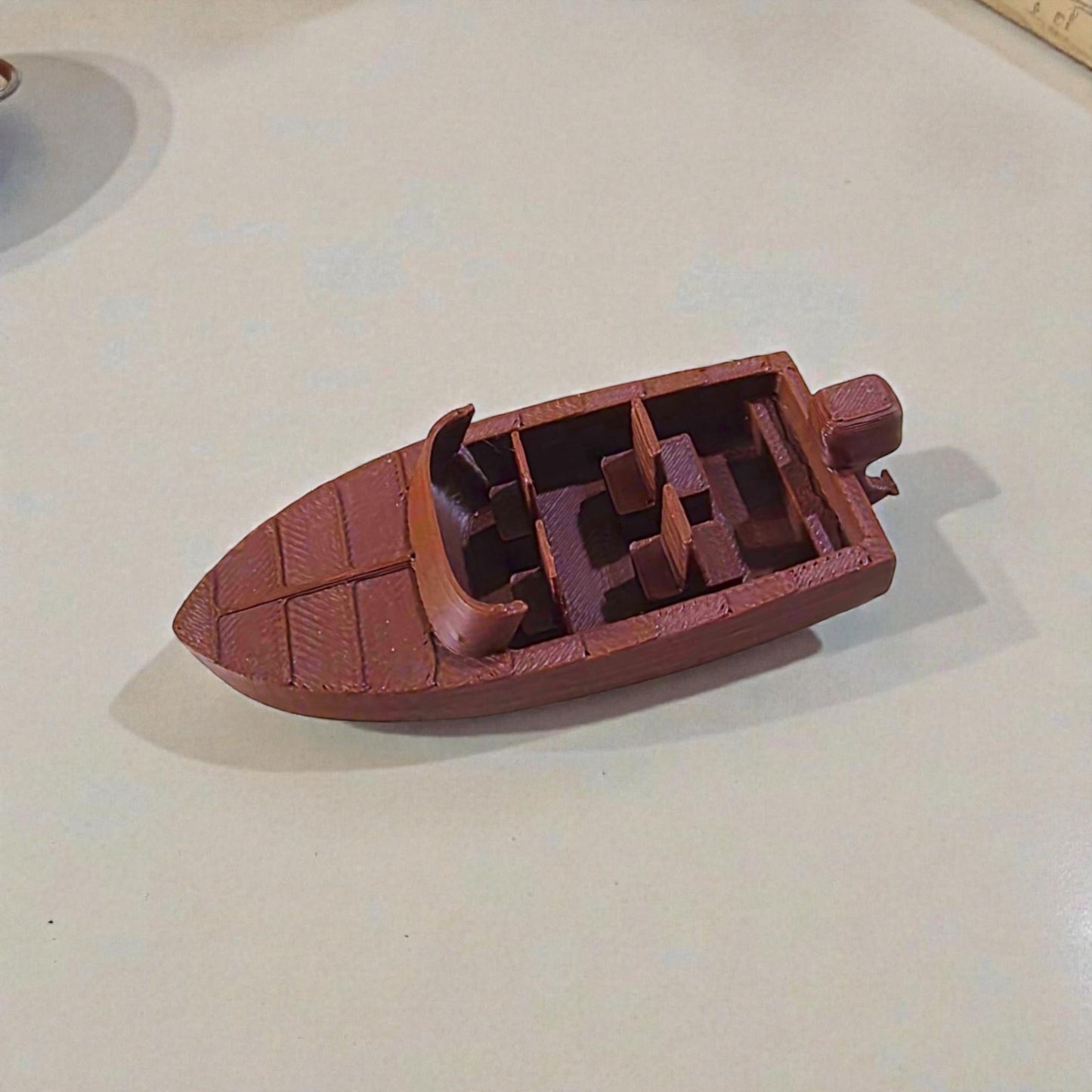 Miniature Speed Boat Model - 3 Inch DIY Diorama Prop Sentosa