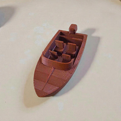 Miniature Speed Boat Model - 3 Inch DIY Diorama Prop Sentosa