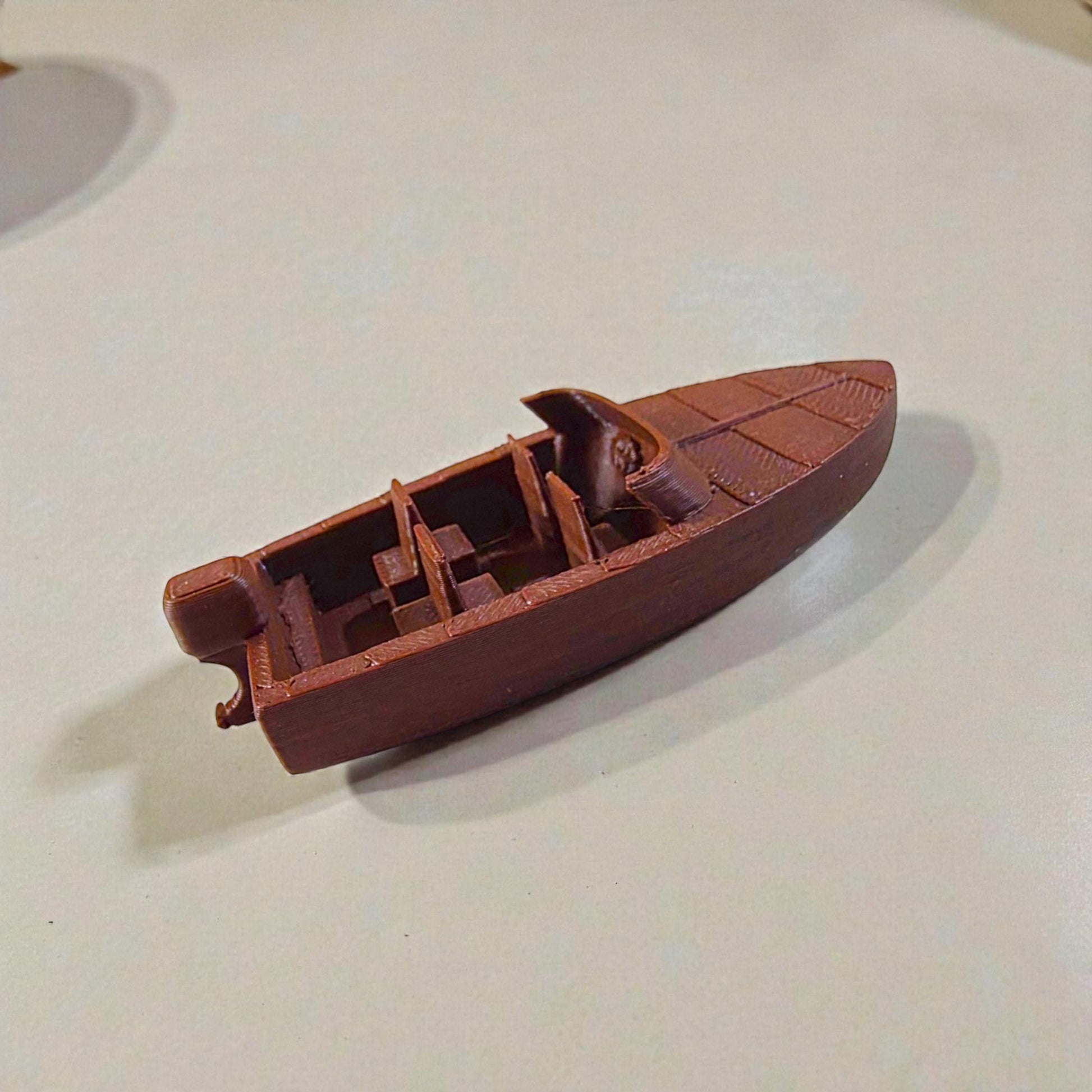 Miniature Speed Boat Model - 3 Inch DIY Diorama Prop Sentosa