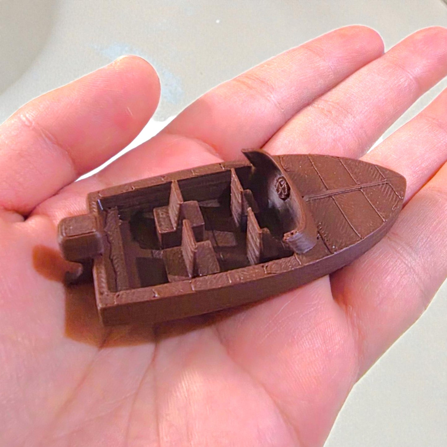 Miniature Speed Boat Model - 3 Inch DIY Diorama Prop Sentosa